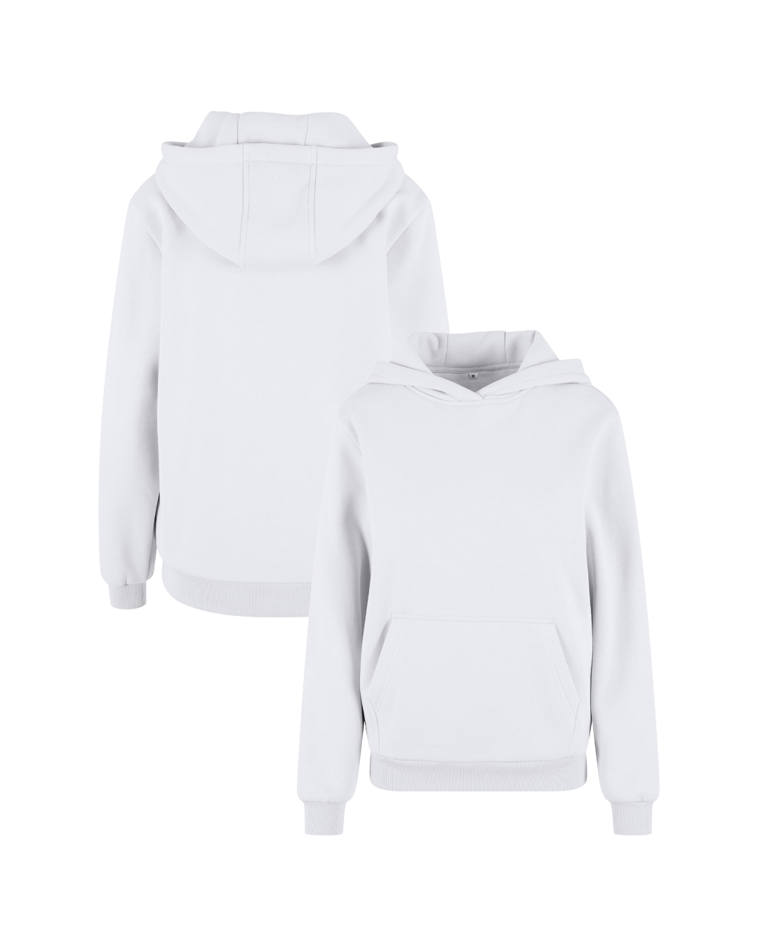 Ladies Fluffy Hoodie - white