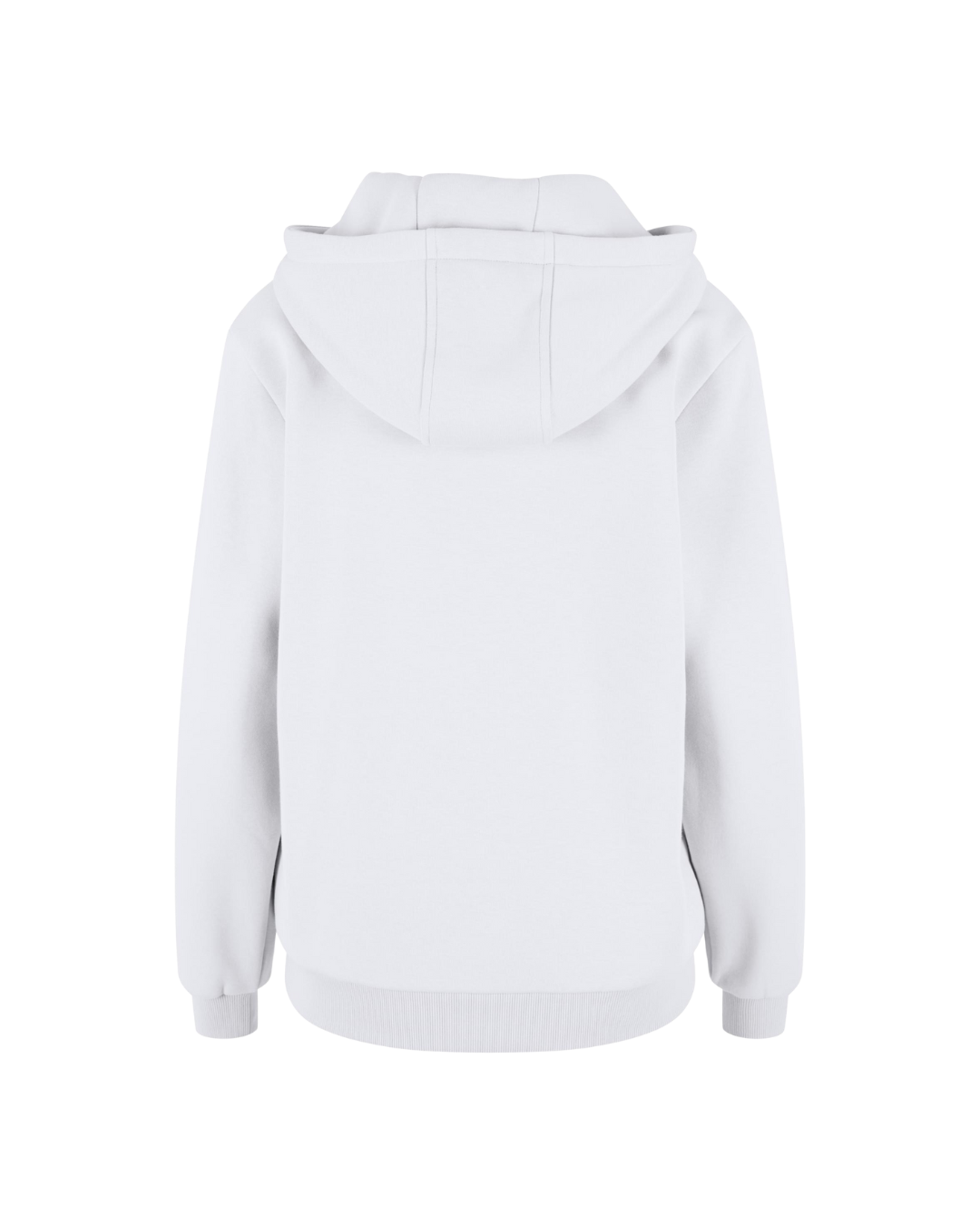 Ladies Fluffy Hoodie - white