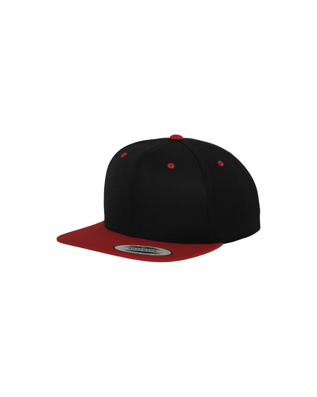 Snapback mit Farbkontrast black/red