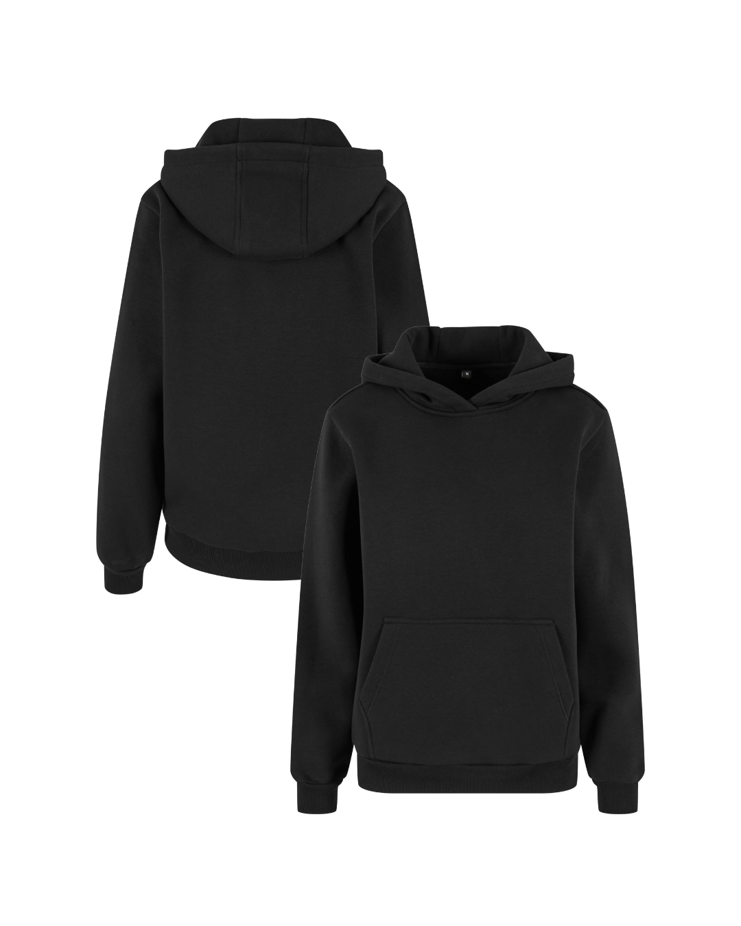 Ladies Fluffy Hoodie black