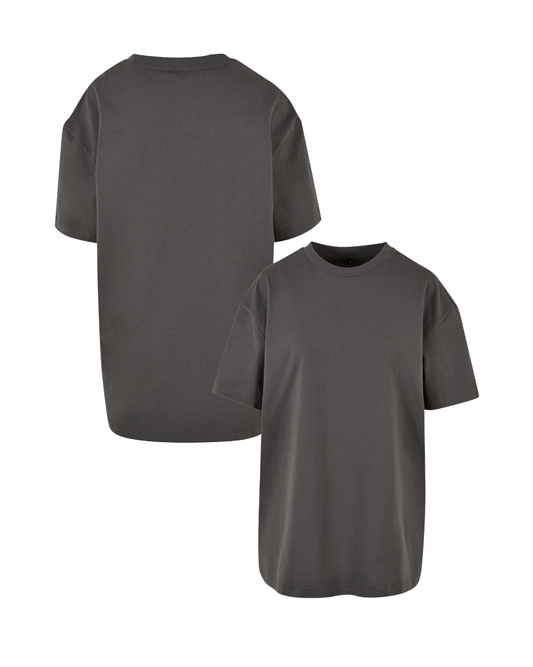 Ladies oversized boyfriend T-Shirt dunkelgrau