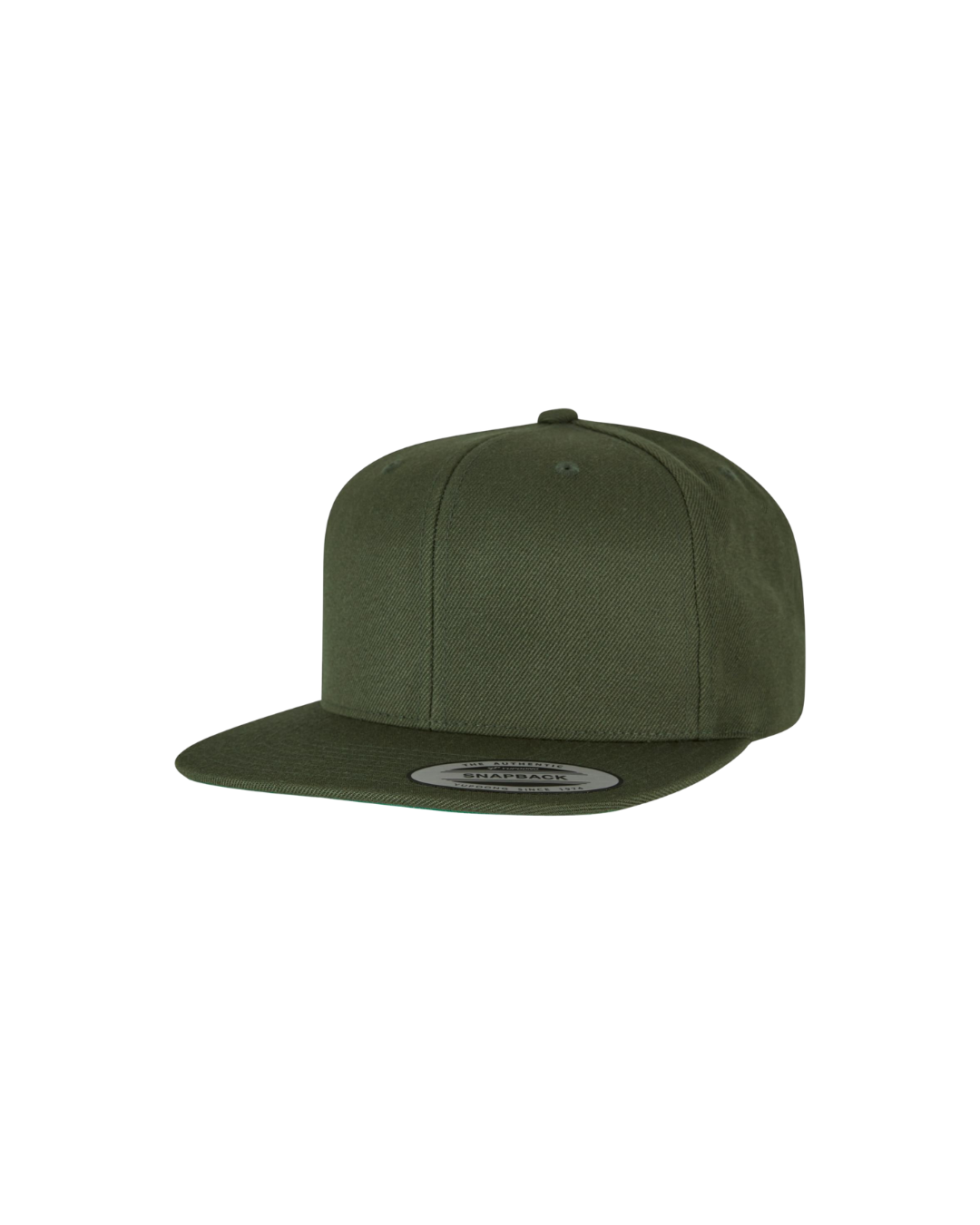 Snapback mit Farbkontrast deep olive