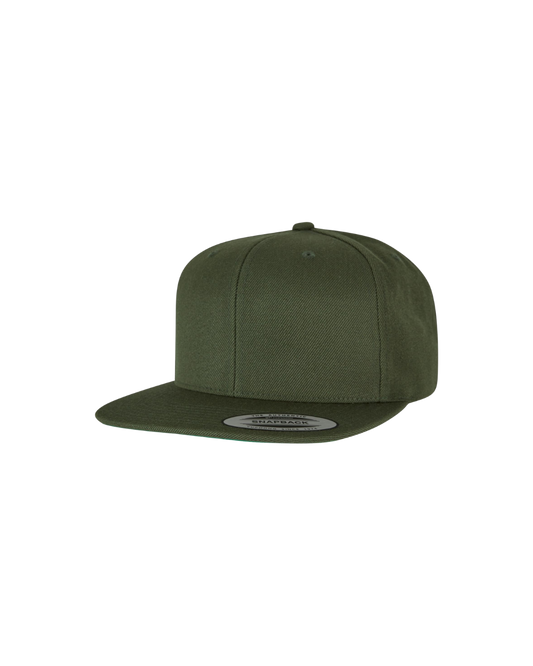 Snapback mit Farbkontrast deep olive