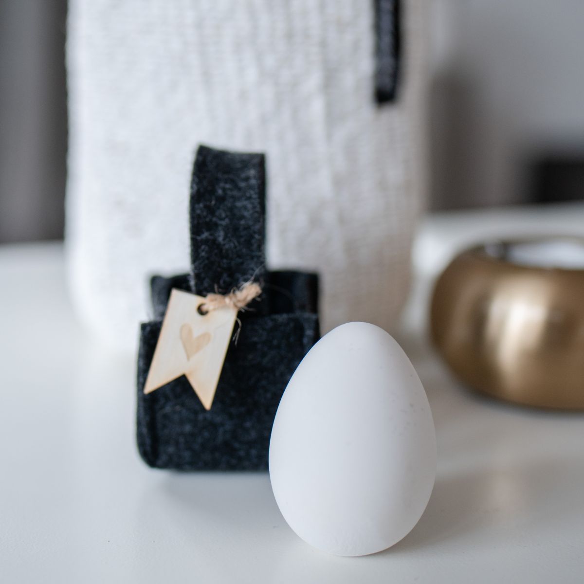 Mini Ei in Filztasche