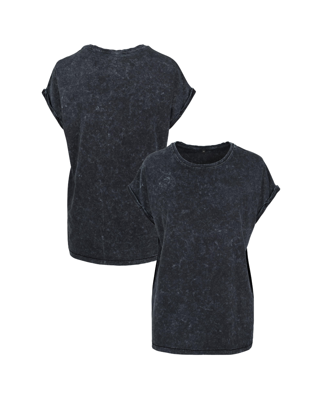 Ladies T-Shirt black meliert