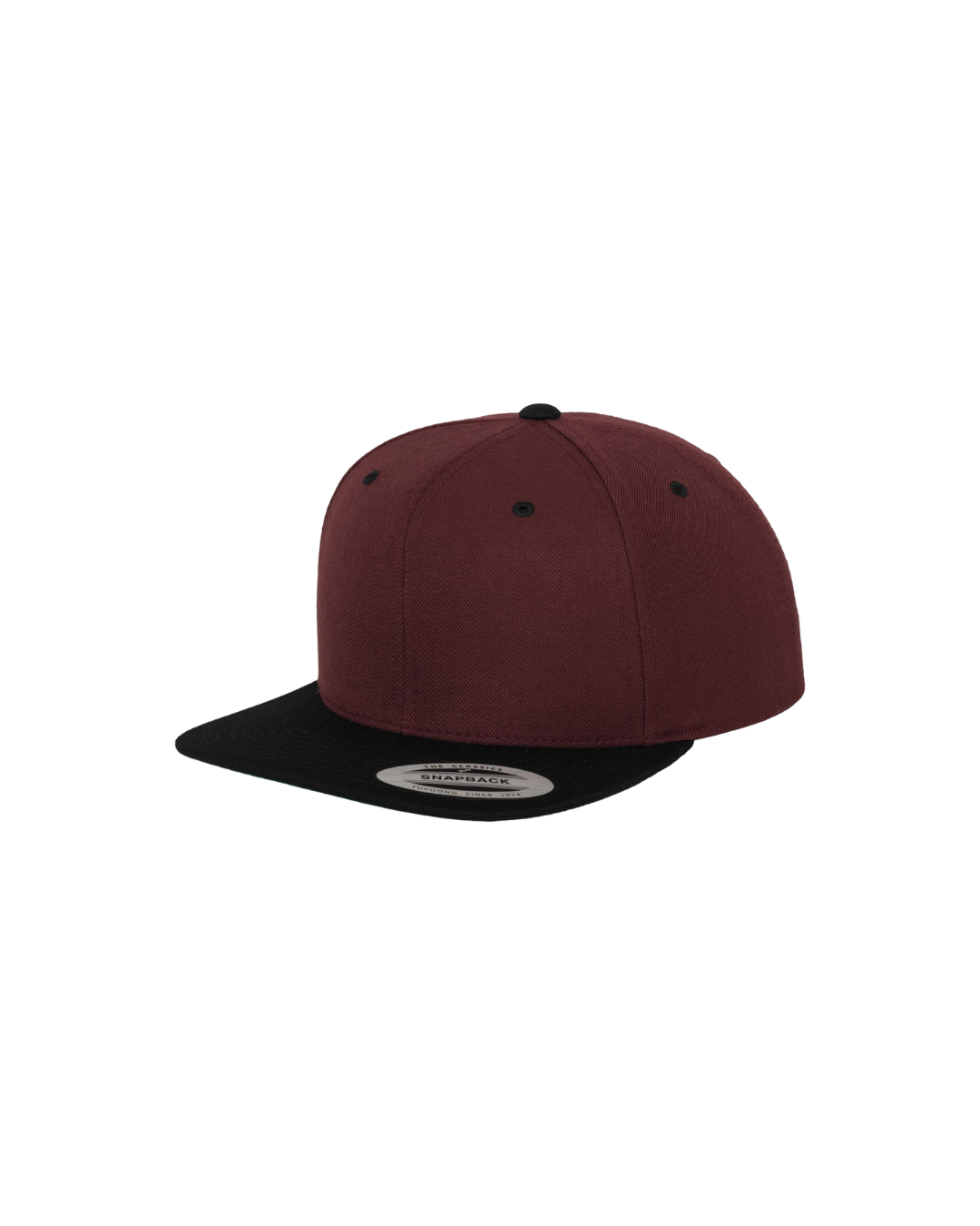 Snapback mit Farbkontrast bordeaux
