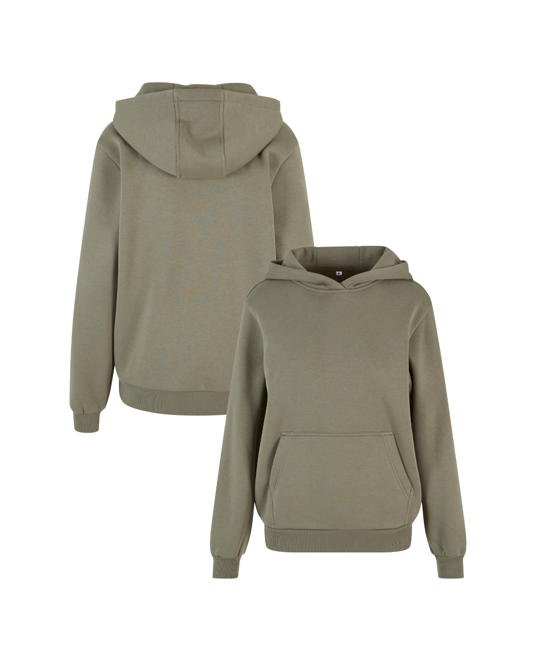 Ladies Fluffy Hoodie - oliv