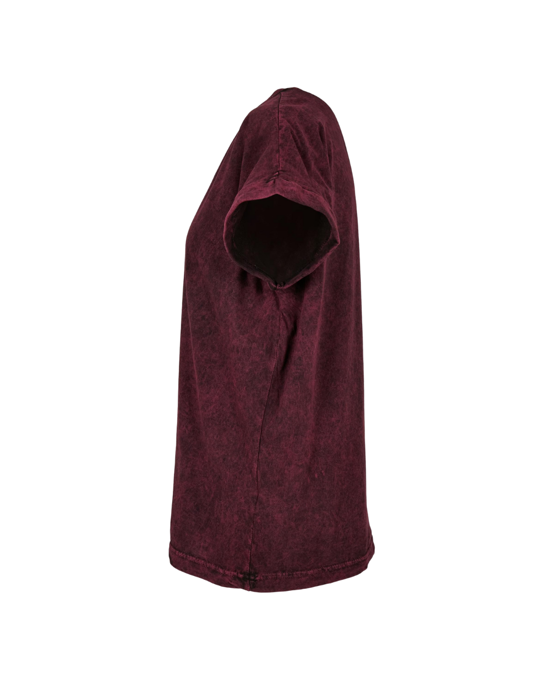 Ladies T-Shirt bordeaux meliert