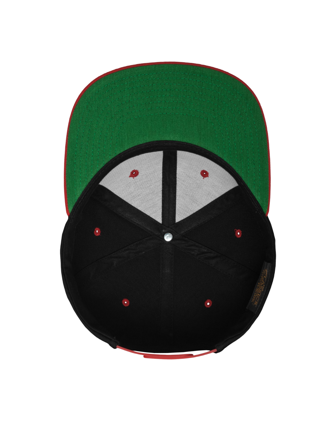 Snapback mit Farbkontrast black/red