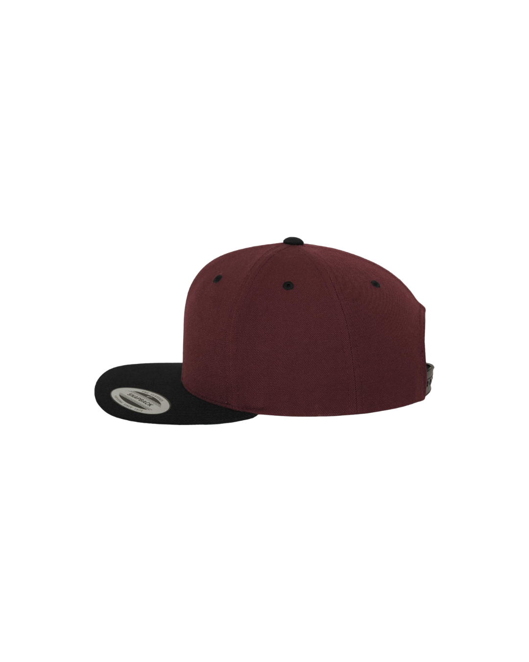 Snapback mit Farbkontrast bordeaux