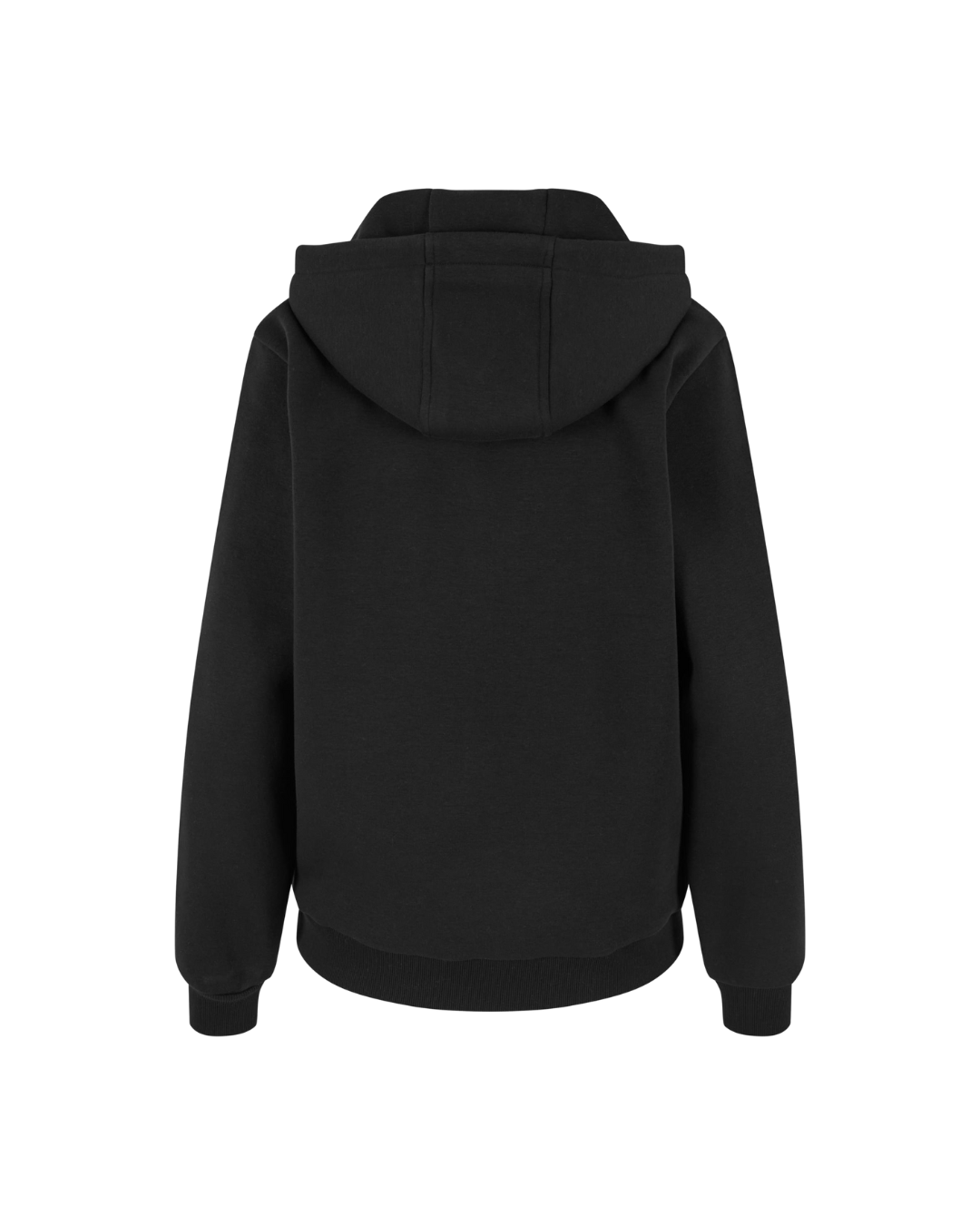 Ladies Fluffy Hoodie black