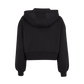 Ladies cropped Zipper schwarz
