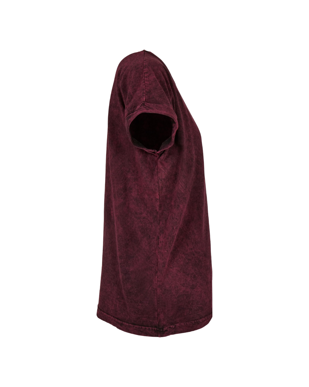 Ladies T-Shirt bordeaux meliert