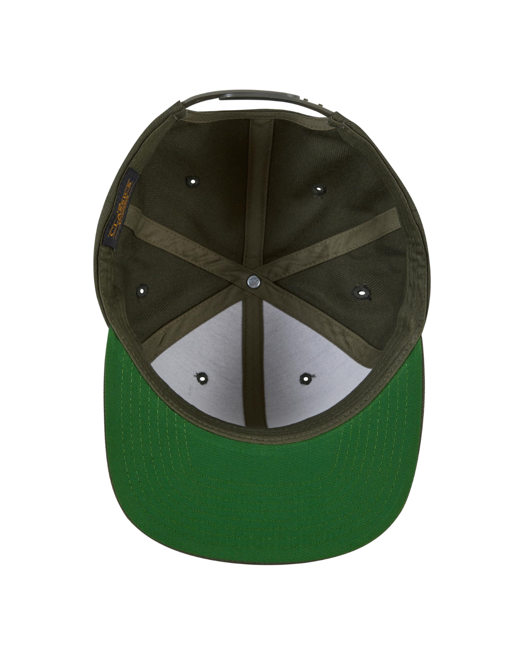 Snapback mit Farbkontrast deep olive