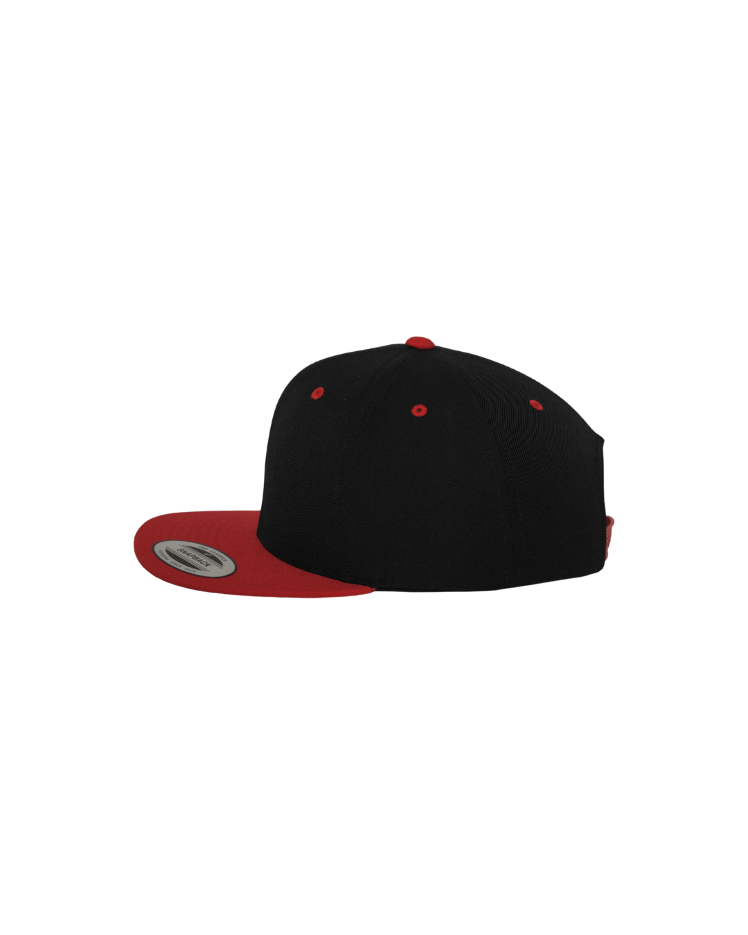 Snapback mit Farbkontrast black/red