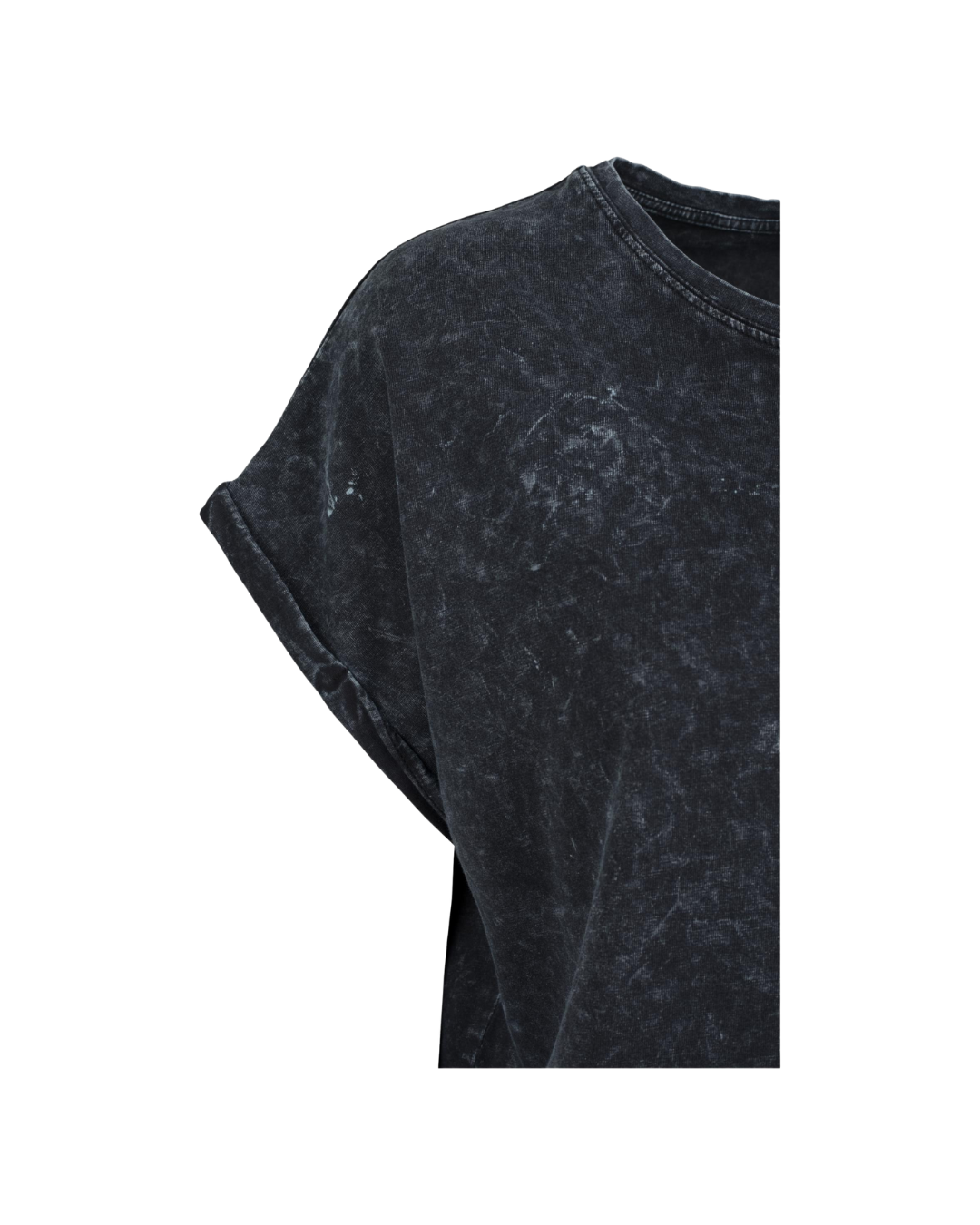 Ladies T-Shirt black meliert
