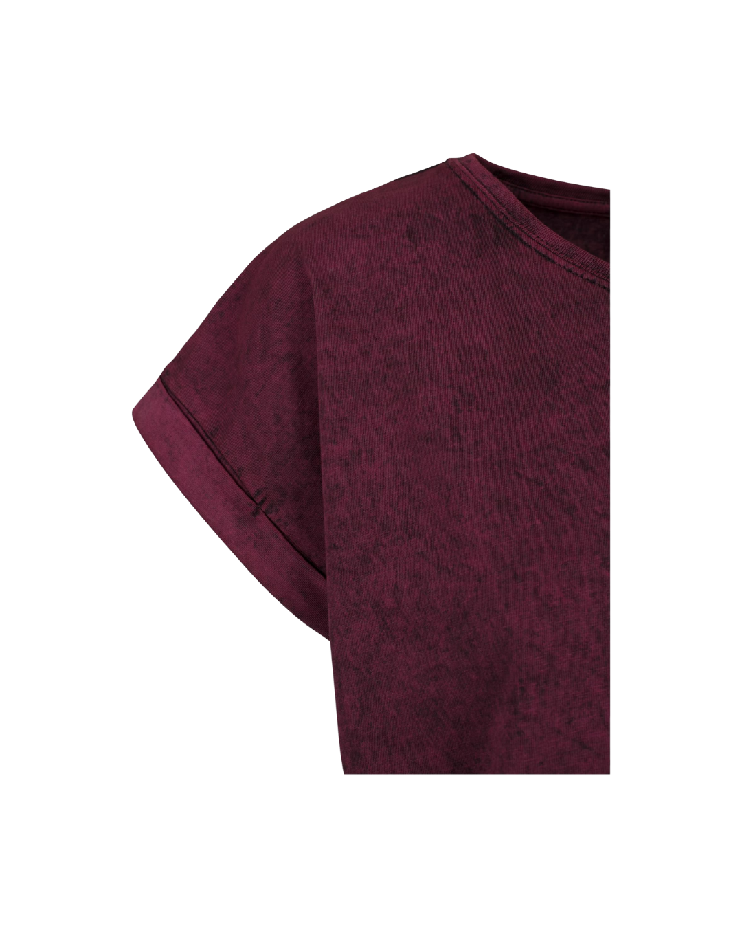 Ladies T-Shirt bordeaux meliert