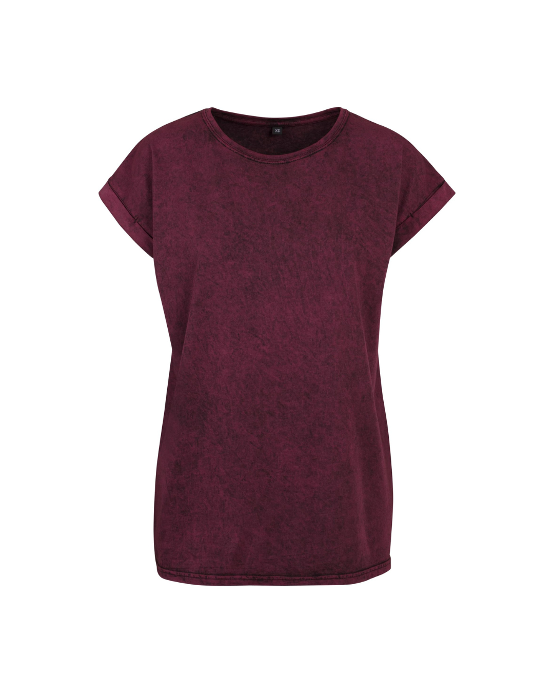 Ladies T-Shirt bordeaux meliert