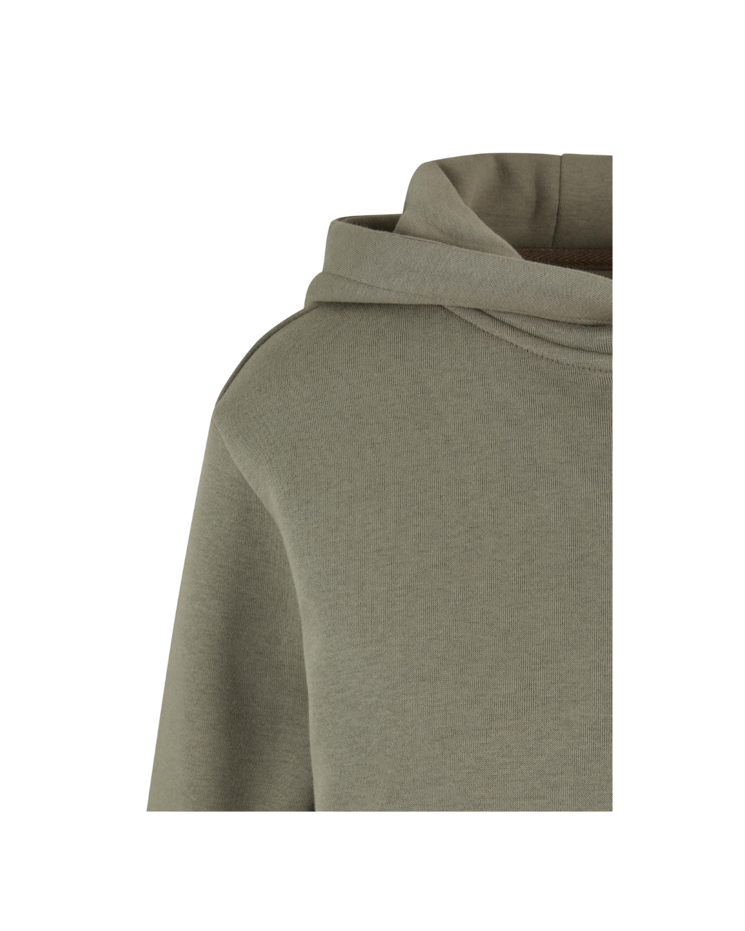 Ladies Fluffy Hoodie - oliv