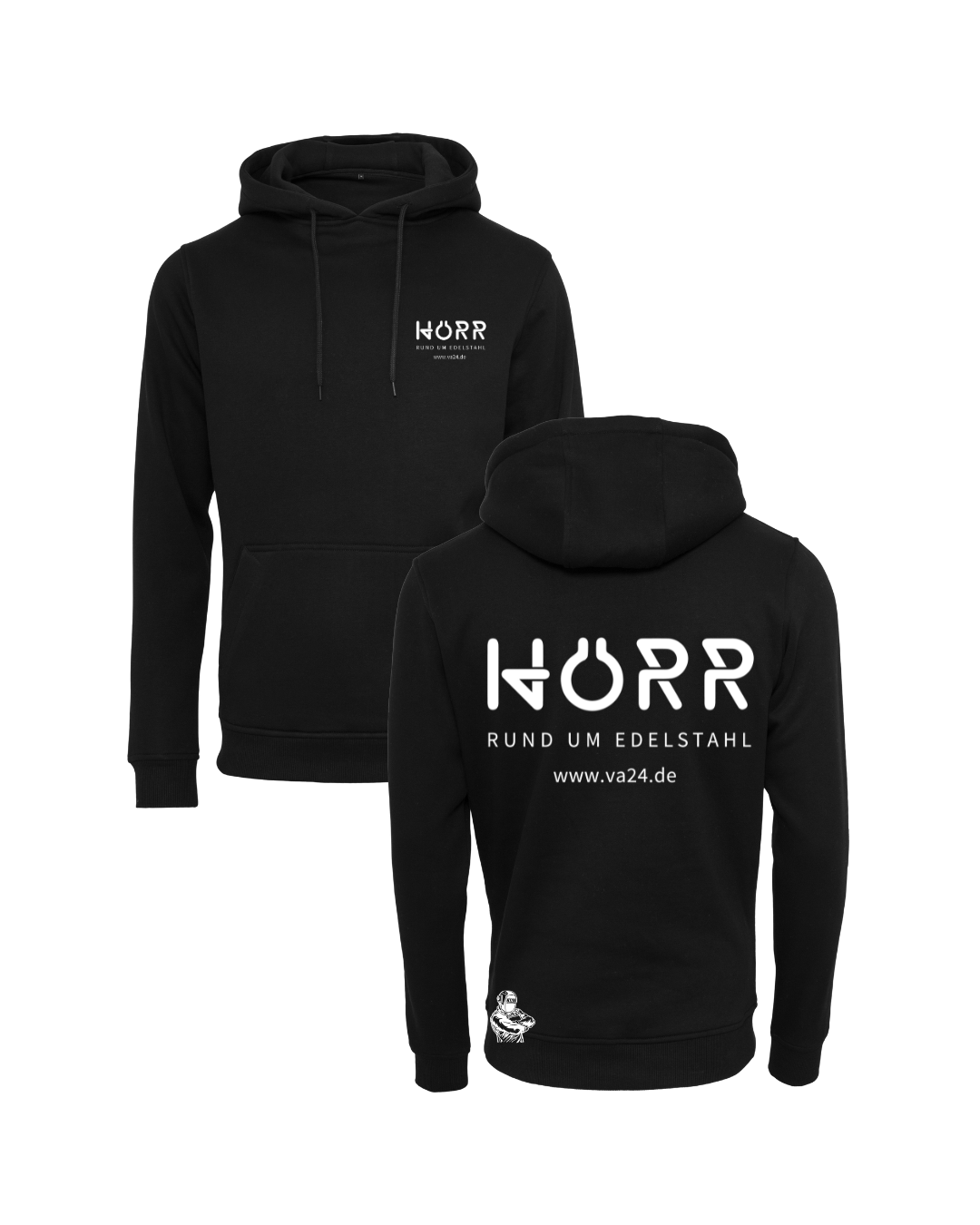 Herren Hoodie inkl Druck in schwarz