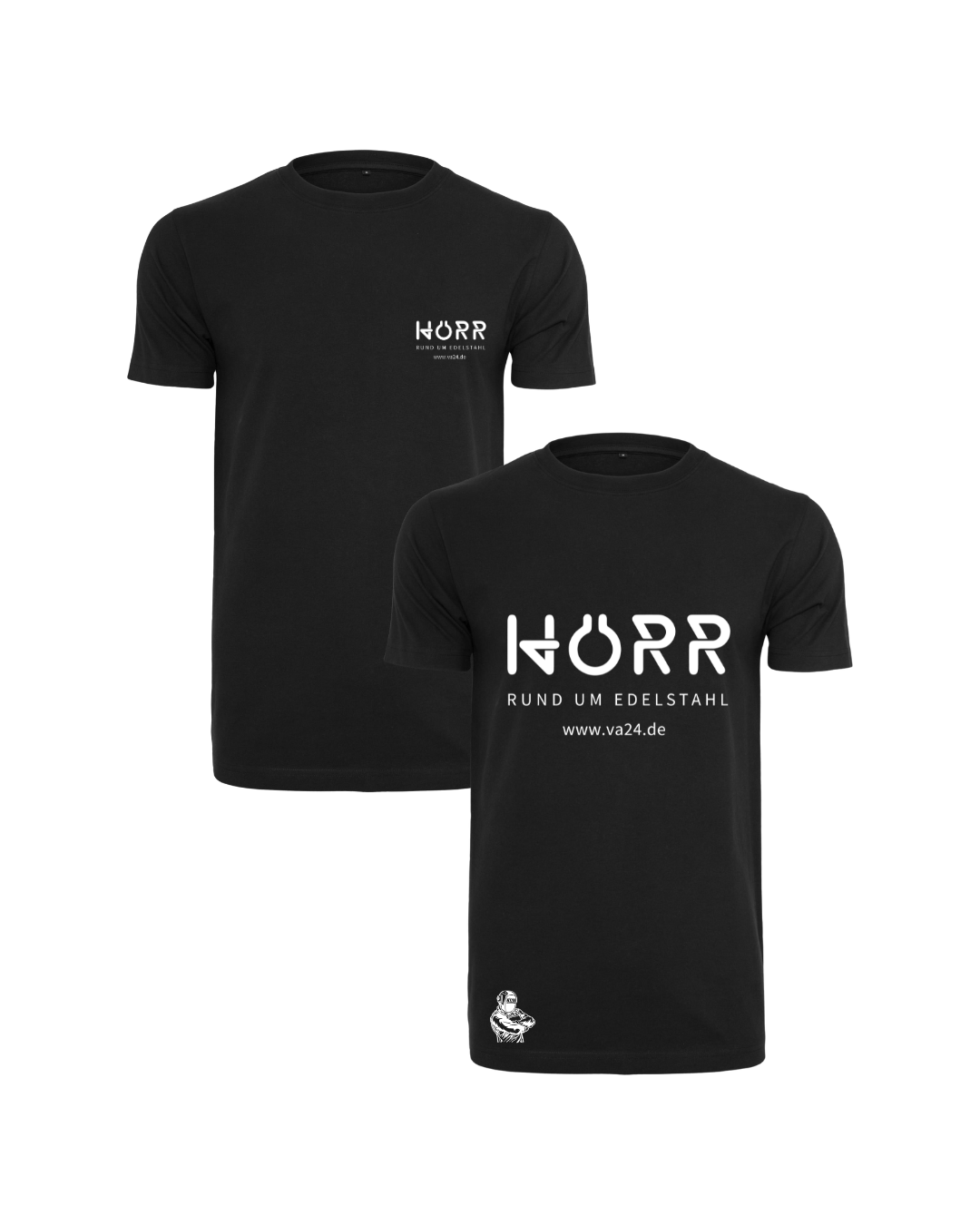 Herren T-Shirt inkl Druck in schwarz