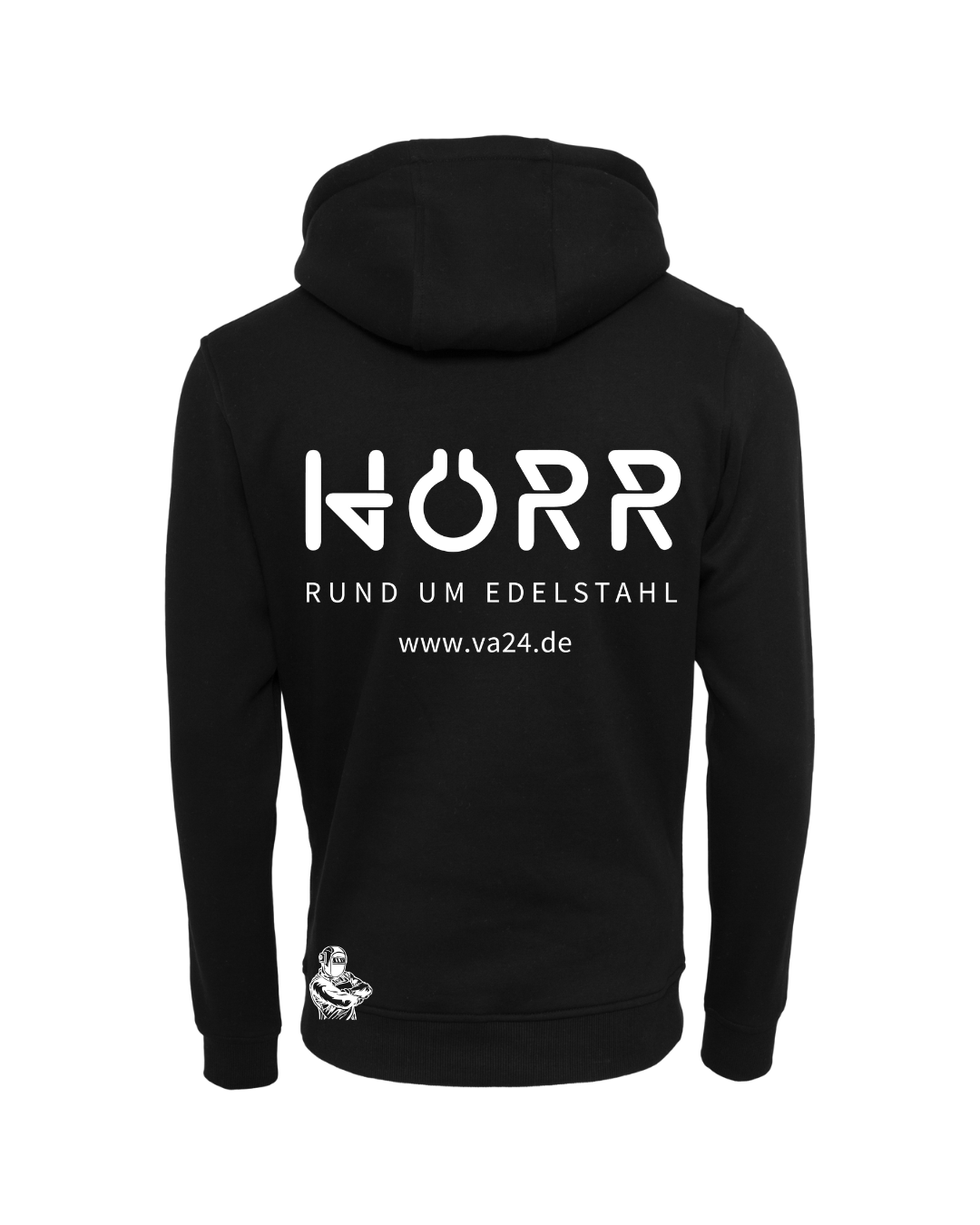 Herren Hoodie inkl Druck in schwarz