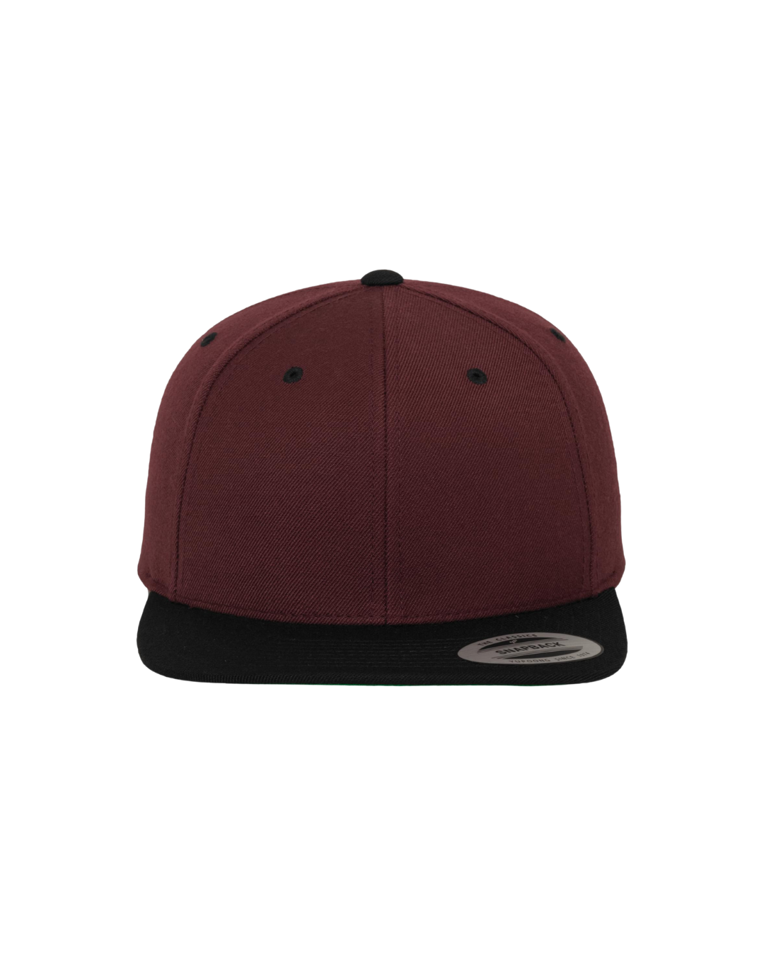 Snapback mit Farbkontrast bordeaux