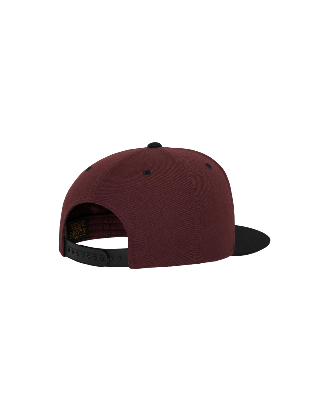Snapback mit Farbkontrast bordeaux