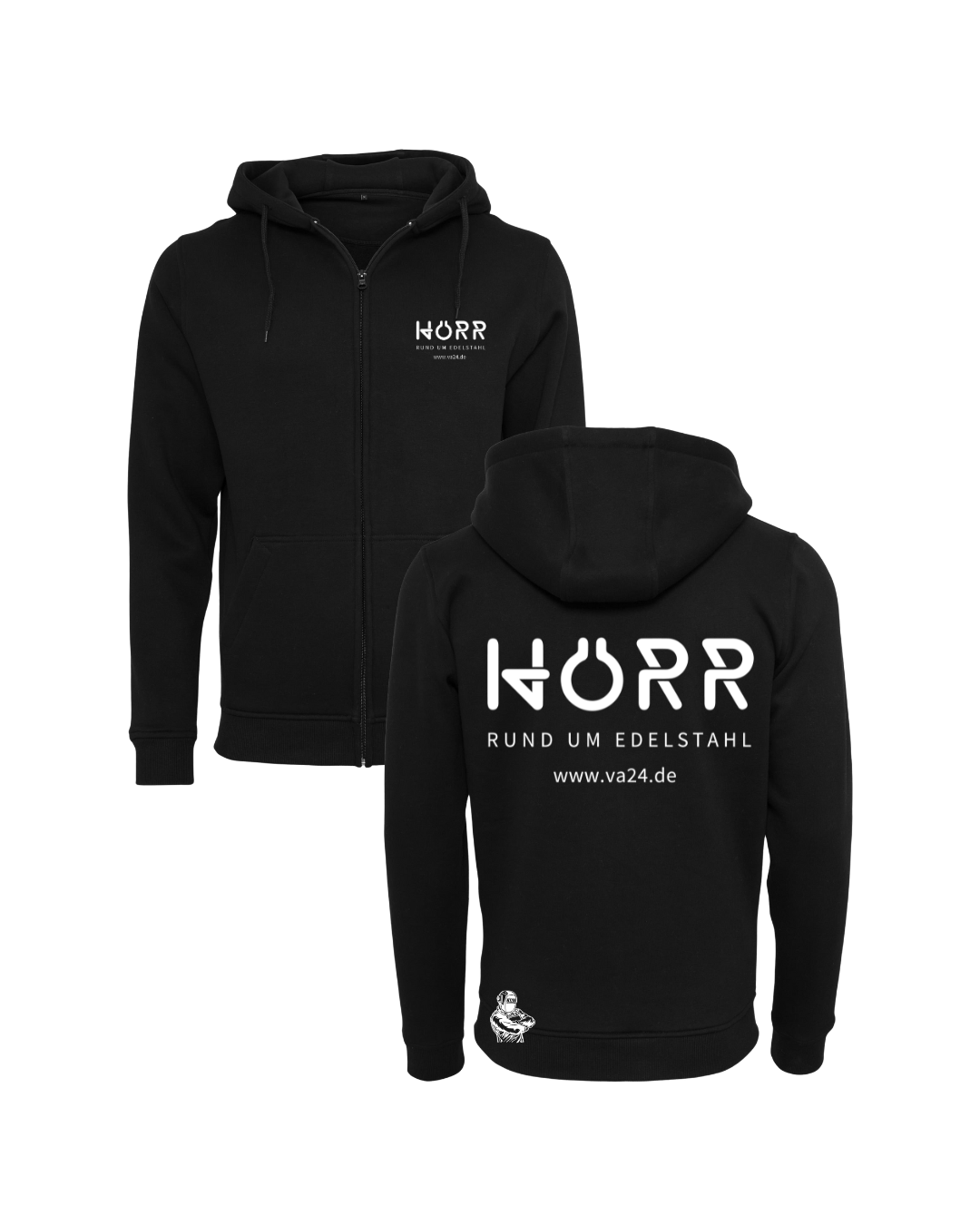 Herren Zipper inkl Druck in schwarz