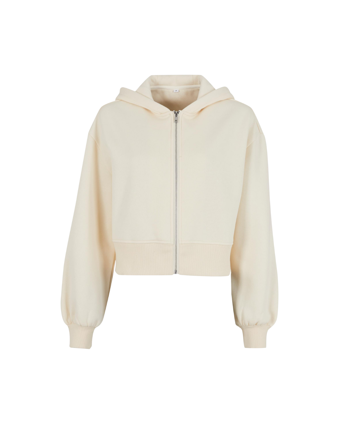 Ladies cropped Zipper sand