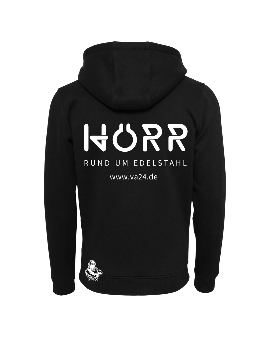 Herren Zipper inkl Druck in schwarz
