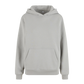Damen Fluffy Hoodie lightasphalt mit Vorderansicht