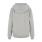 Damen Fluffy Hoodie lightasphalt mit Rückenansicht
