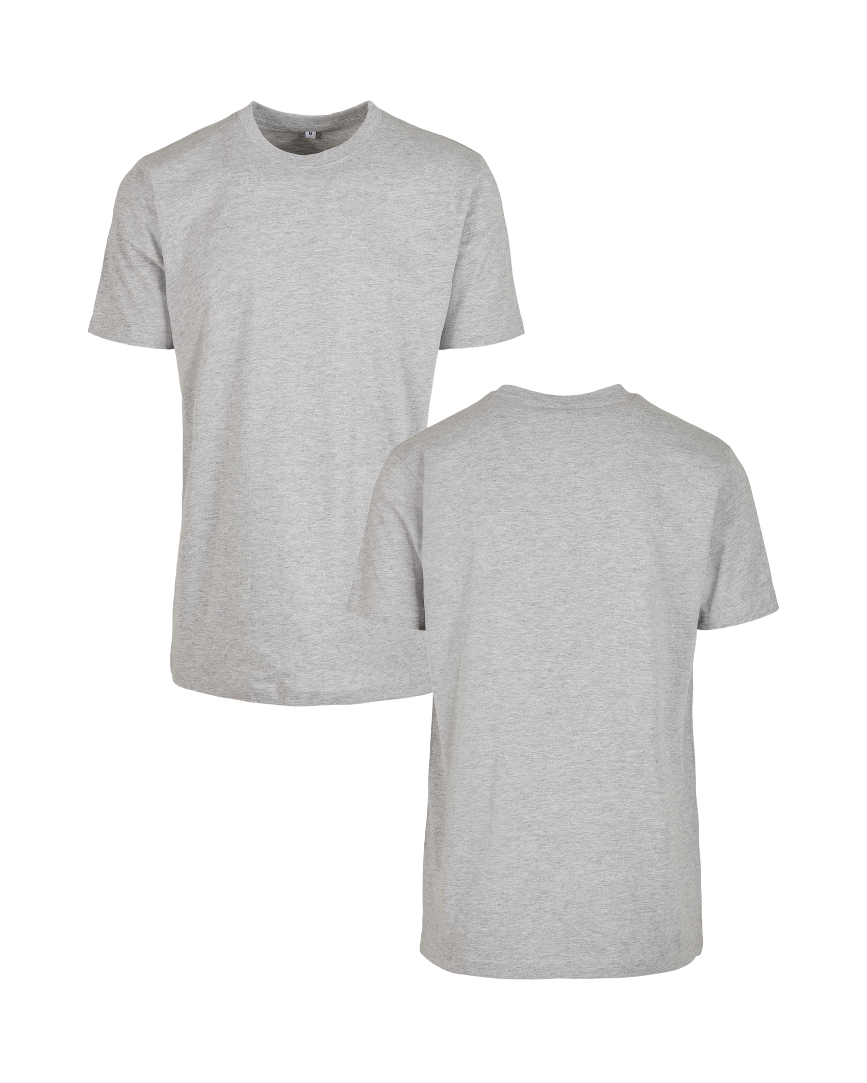 T-Shirt inkl Druck in heather grey