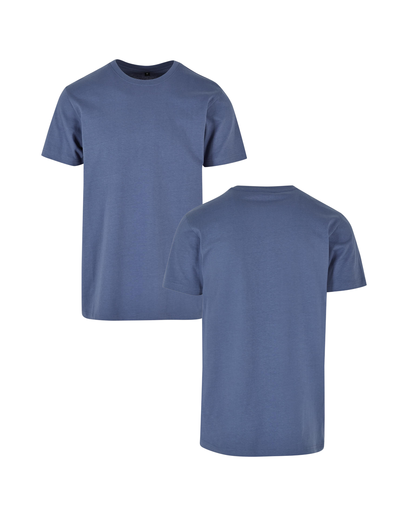 T-Shirt inkl Druck in vintageblue