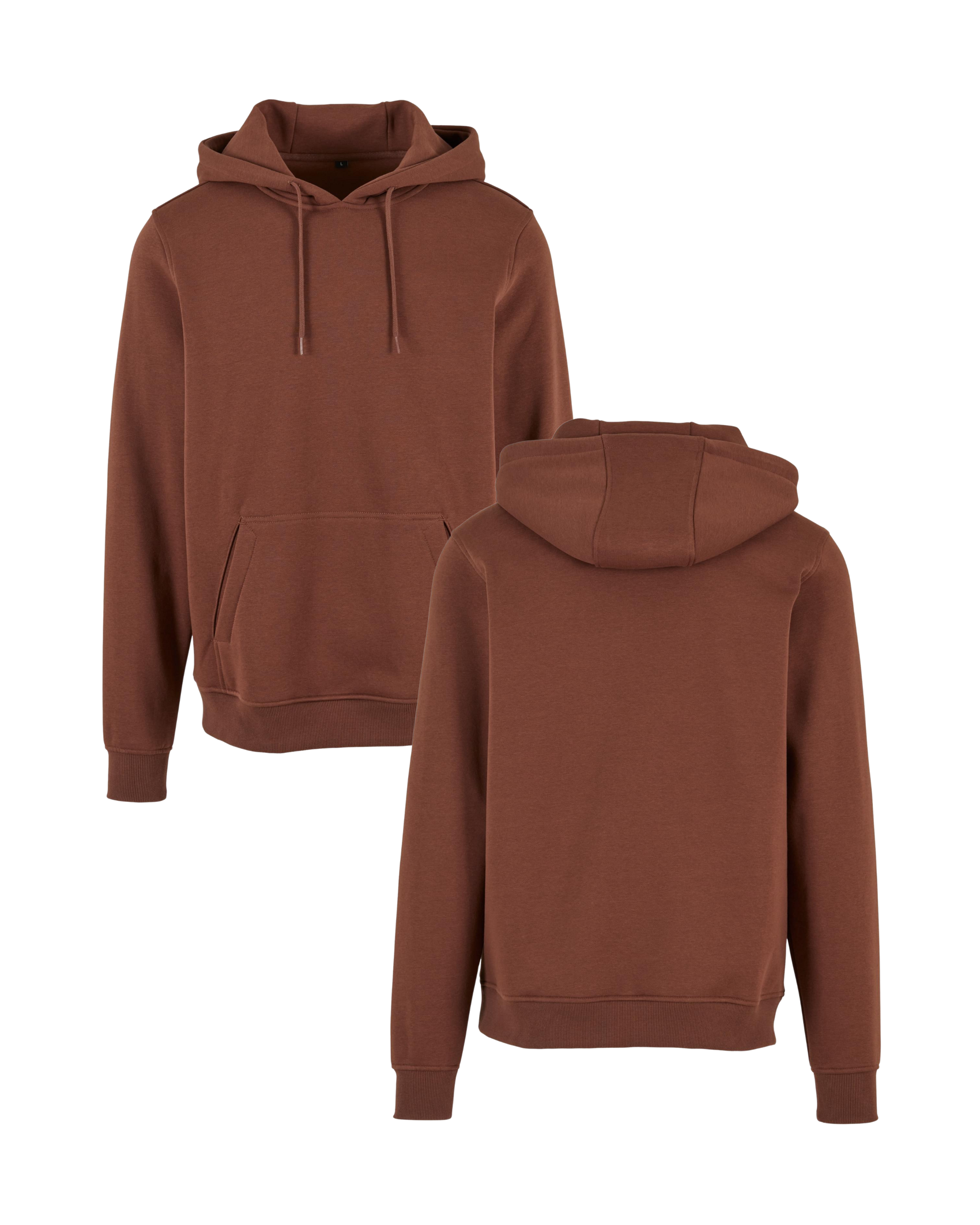 Hoodie inkl Druck in chocolate
