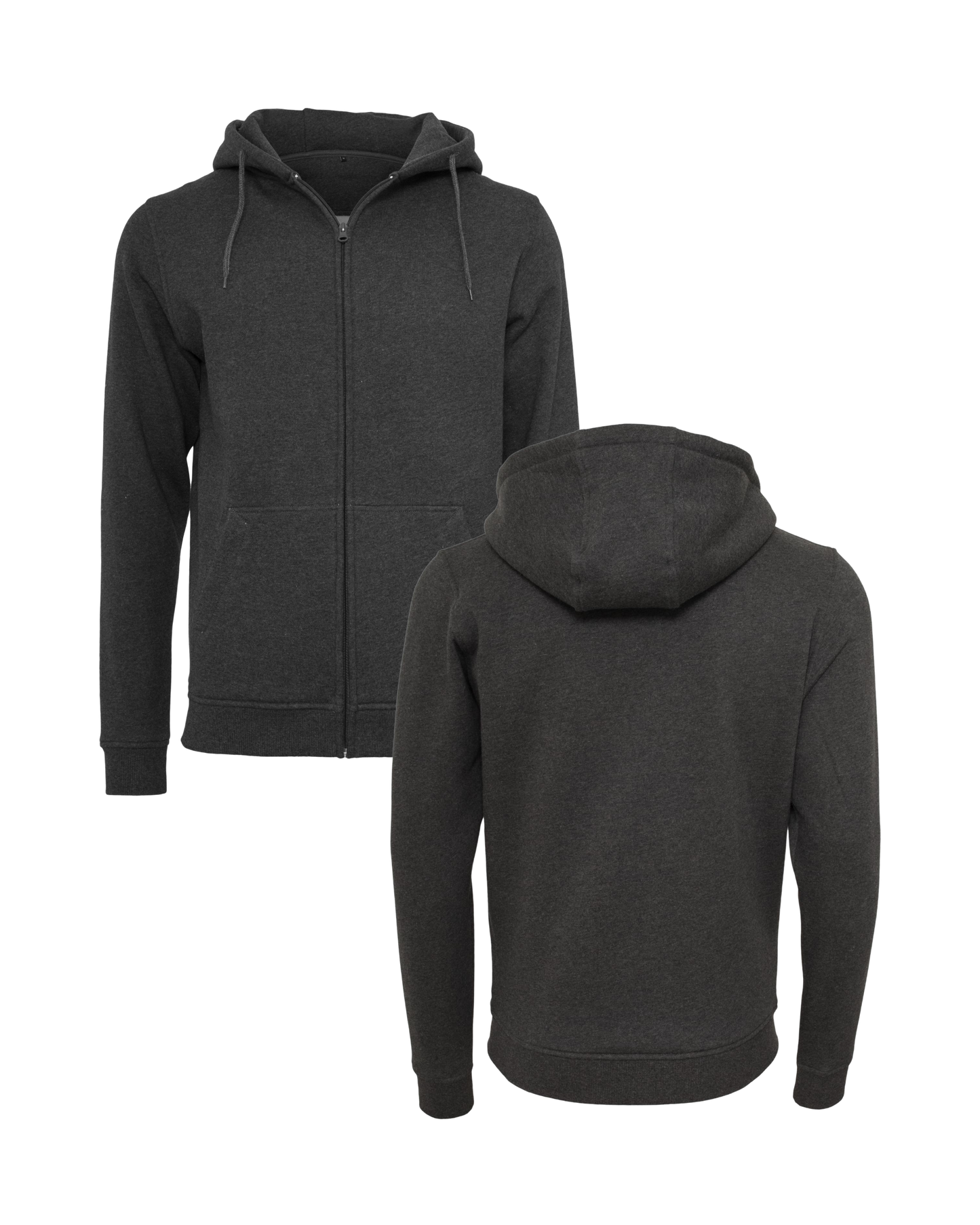 Zipper inkl Druck in charcoal