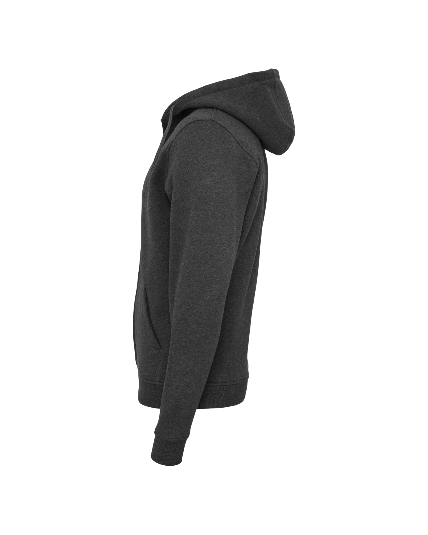 Zipper inkl Druck in charcoal