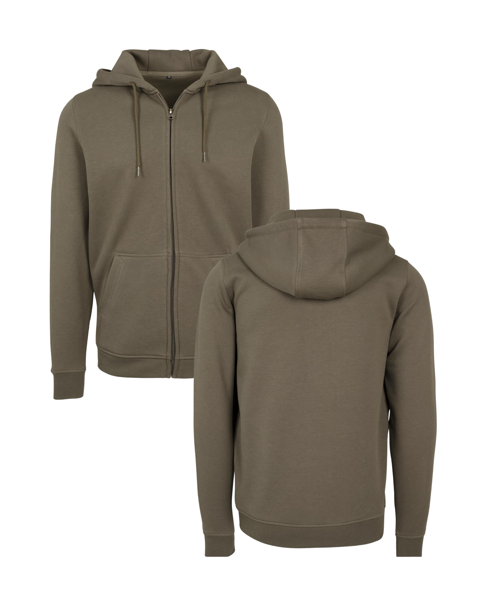 Zipper inkl Druck in olive