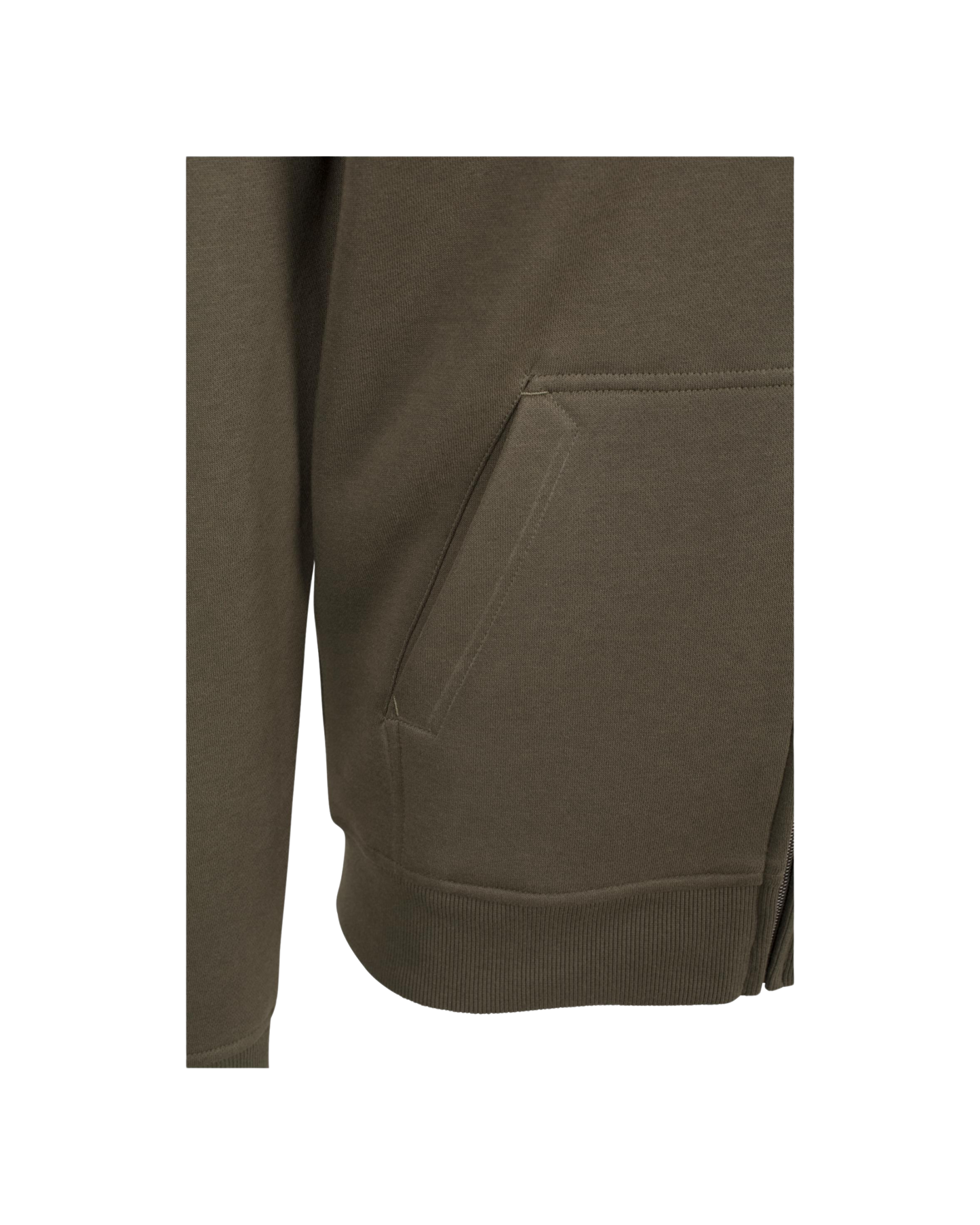 Zipper inkl Druck in olive