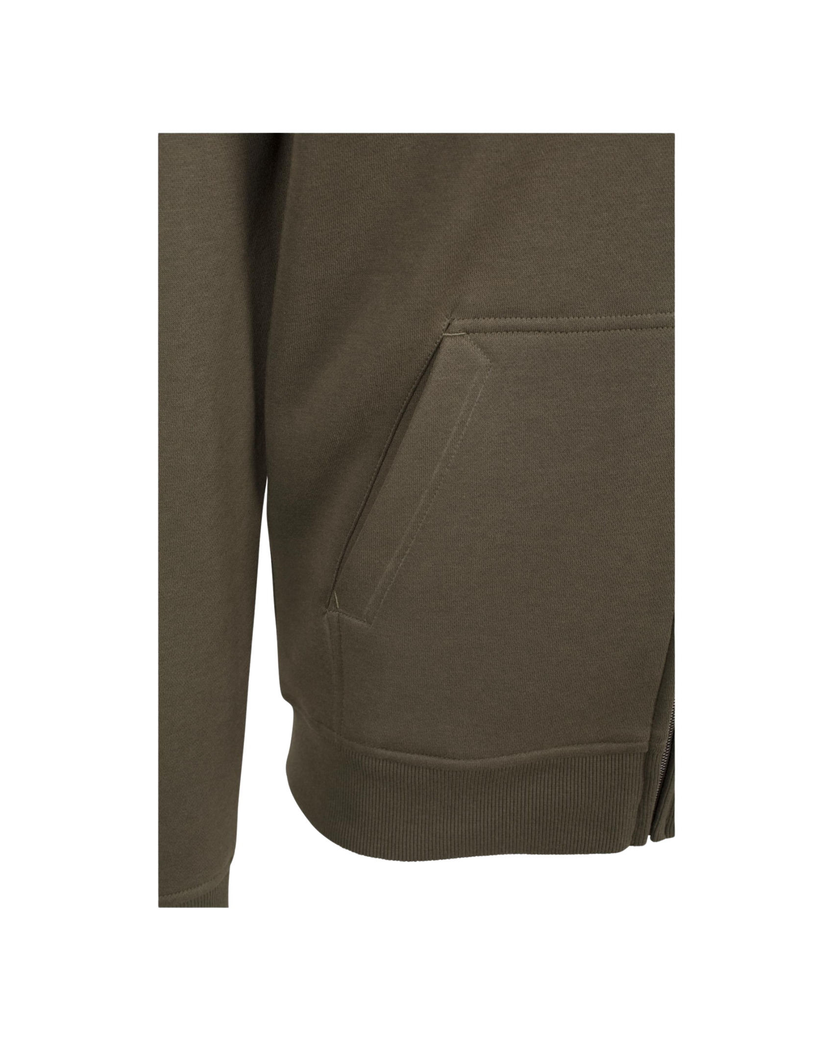 Zipper inkl Druck in olive