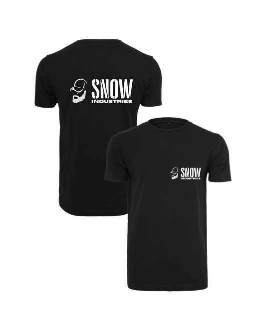 T-Shirt inkl Druck in black - Snow