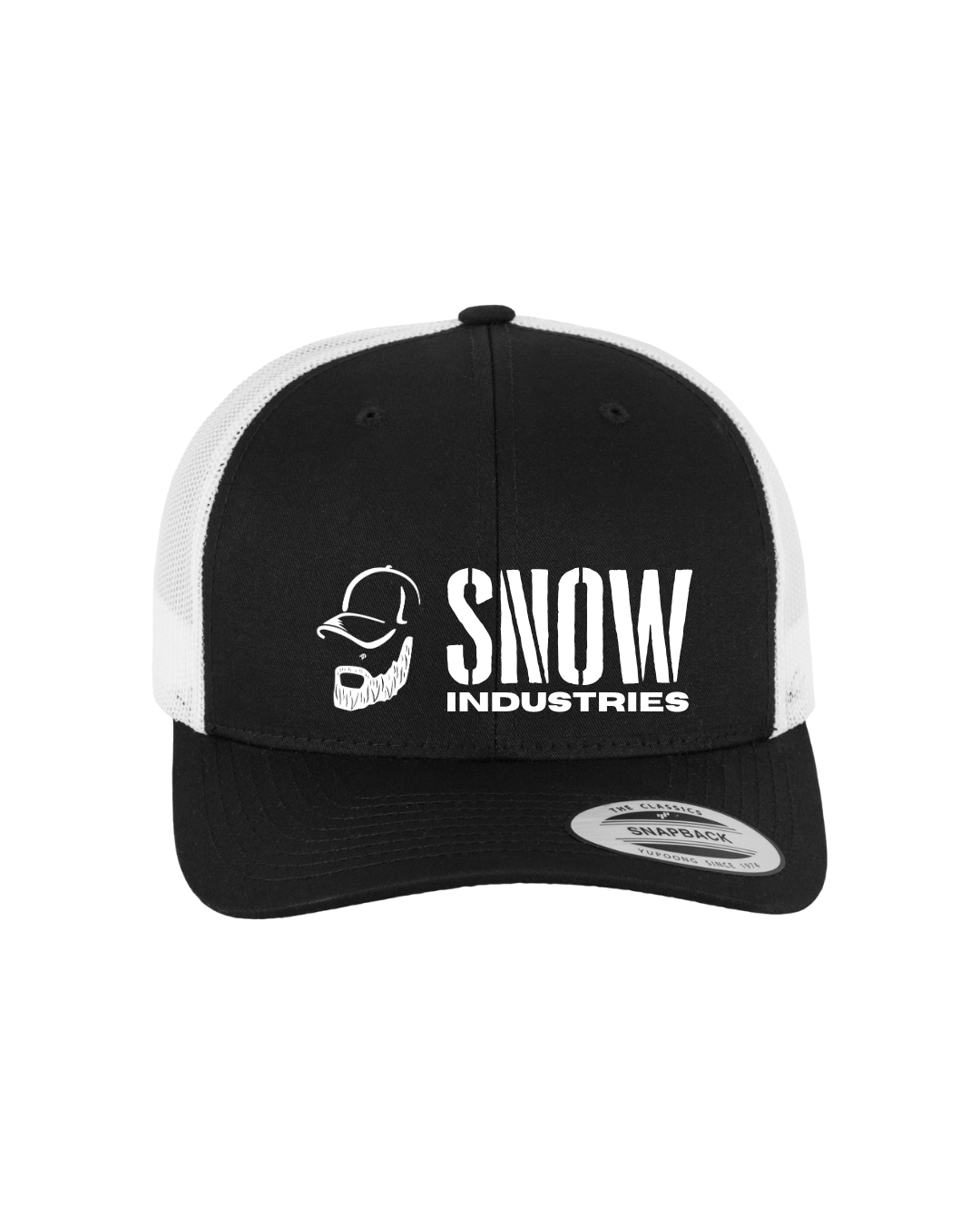 Caps Retro Trucker weiss/schwarz - Snow