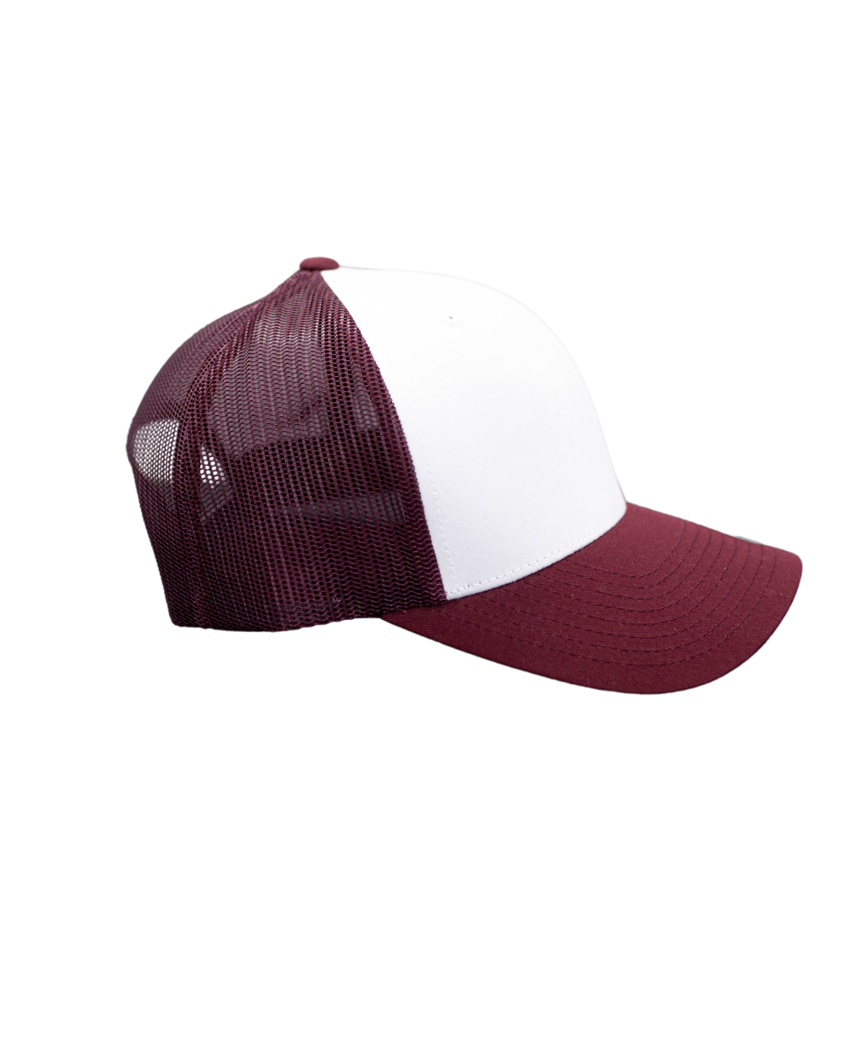 Caps Retro Trucker bordeaux/weiss