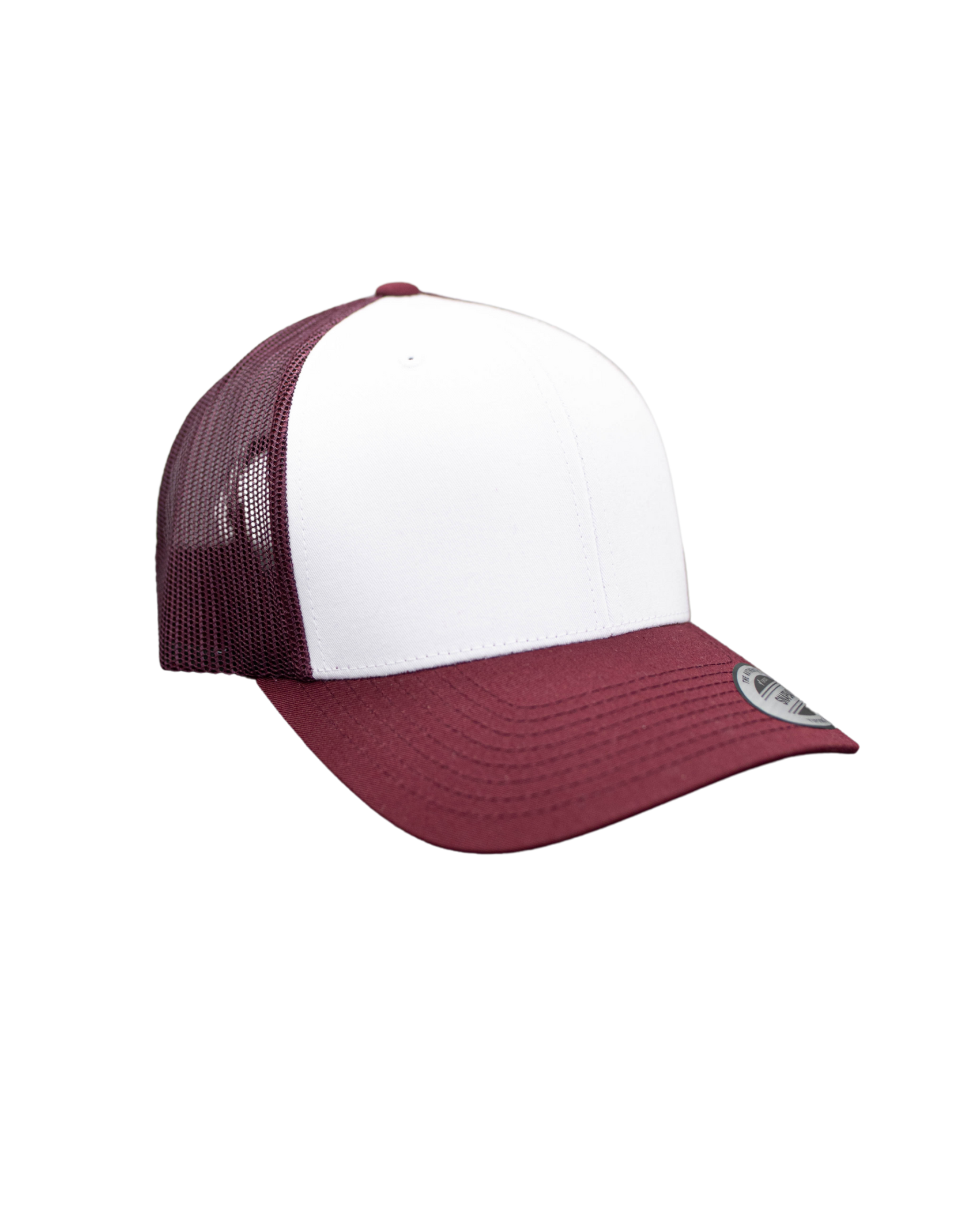 Caps Retro Trucker bordeaux/weiss