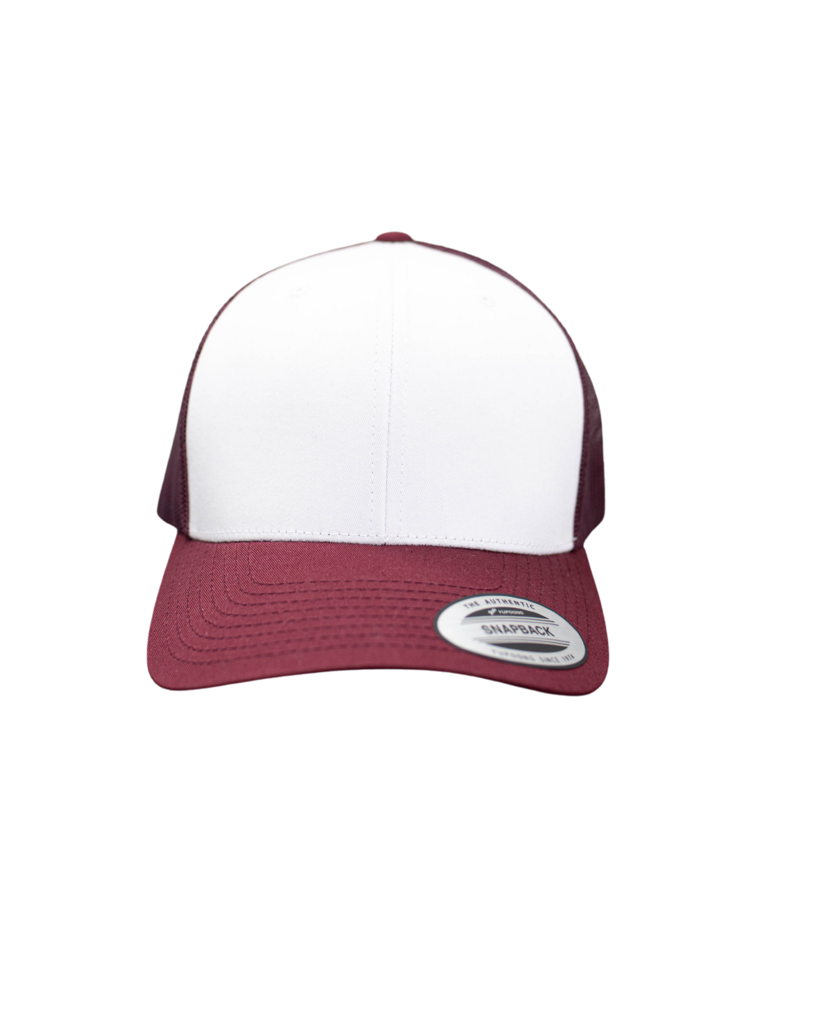 Caps Retro Trucker bordeaux/weiss