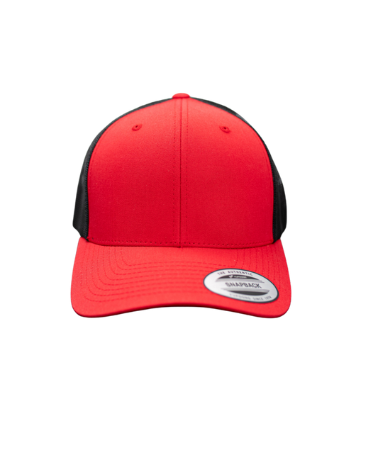 Caps Retro Trucker schwarz/rot